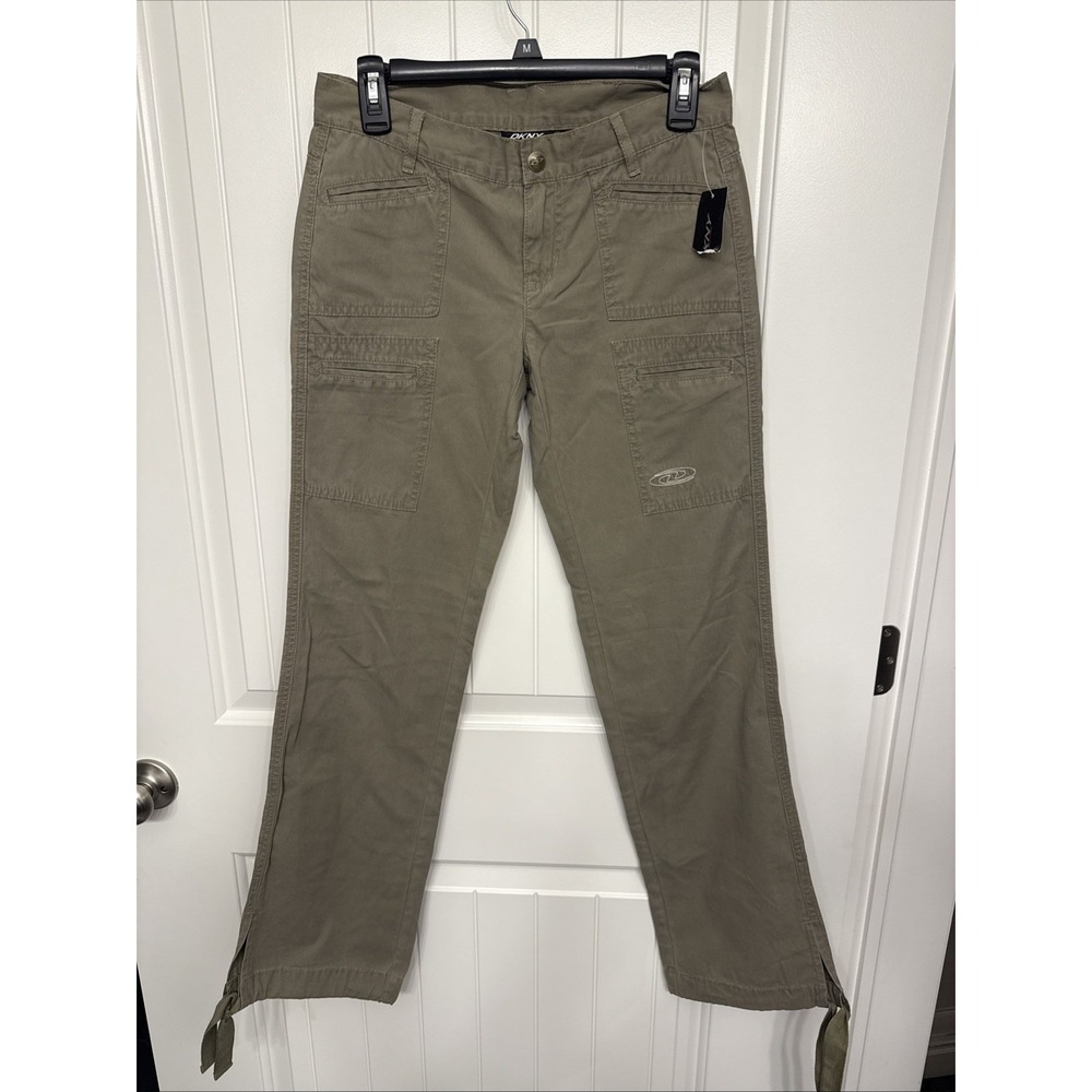DNKY  Active Essentials Juniors Size 3 Khaki Jeans With Tie Up Ankles